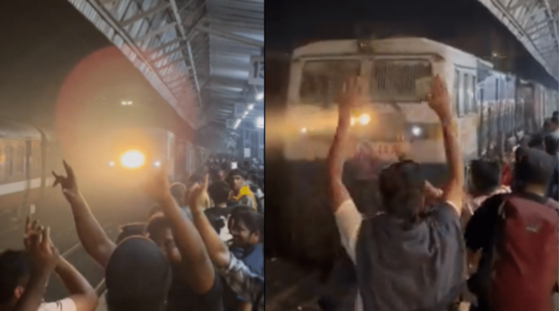 Frustrated or welcoming? Train running on a 9-hour delay finally arrives, here's how passengers reacted