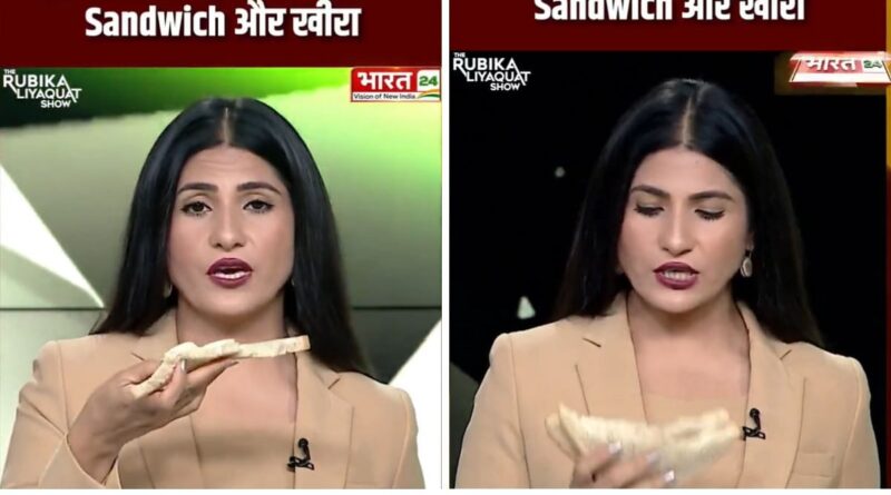 News Anchor Rubika Liyaquat Uses Sandwich To Explain Opposition-Govt Tussle & Common People's Plight, Akhilesh Yadav Comments On Video